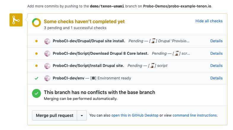 Setting up example with Umami profile