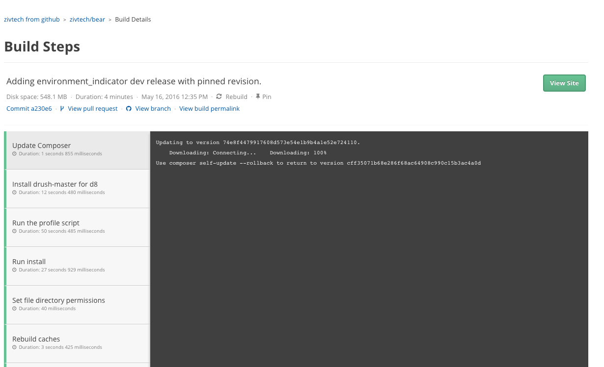 our previous log viewer